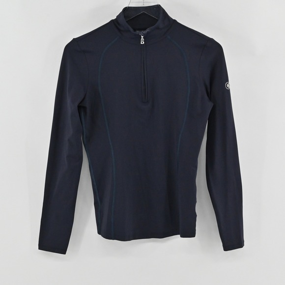 Bogner Tops - Bogner First Layer 1/4 Zip Pullover Womens Size M Navy Blue Ski Base Layer Top